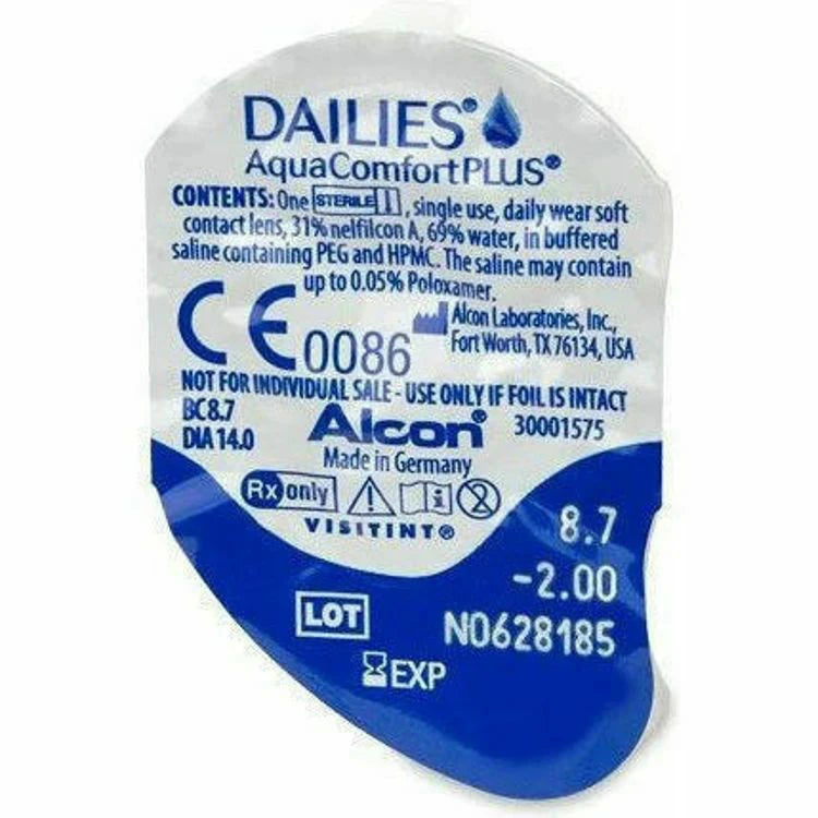Dailies AquaComfort Plus (Box of 30) - Contact to Order